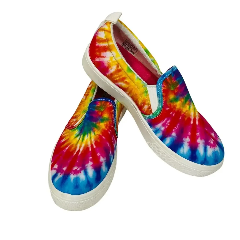Skechers Memory Foam multicolor tie dye slip on sneakers casual shoes US 7M